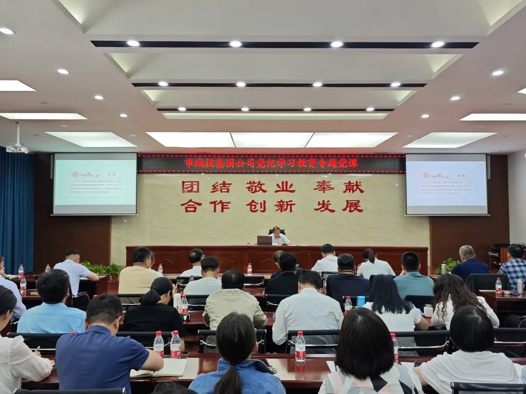 市城投集團(tuán)公司召開(kāi)黨紀(jì)學(xué)習(xí)教育專題培訓(xùn)暨2024年第二季度警示教育會(huì)